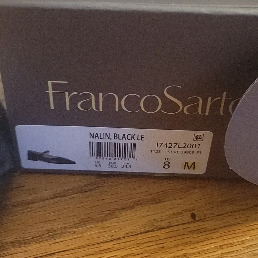 Franco SARTO Pointed Toe Mary Jane Flats Shoes Women’s Size 8M - Picture 3 of 4